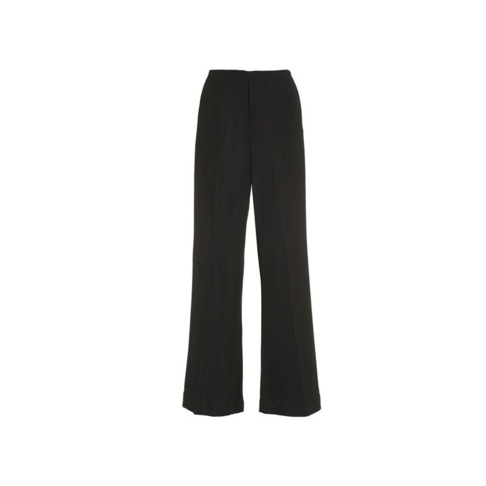 Maison Margiela Black Viscose Casual Women's Pants